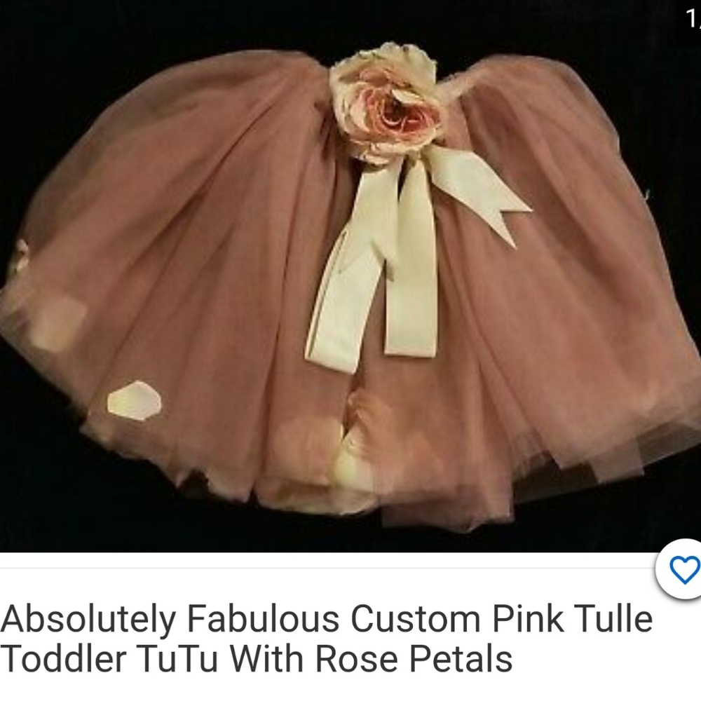 Fabulous Little Girls Pink Tulle TuTu